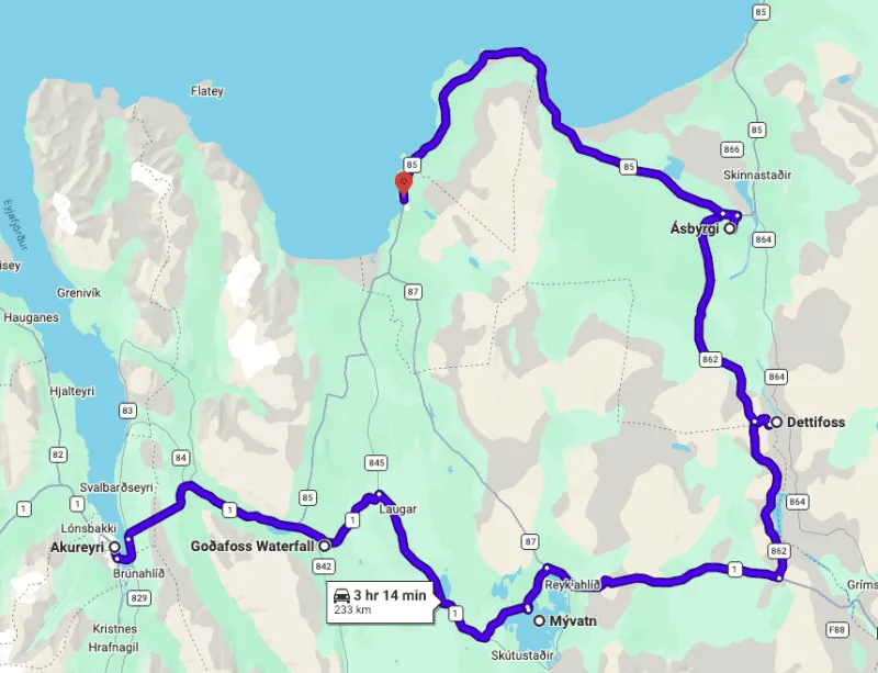 Map of Diamond Circle