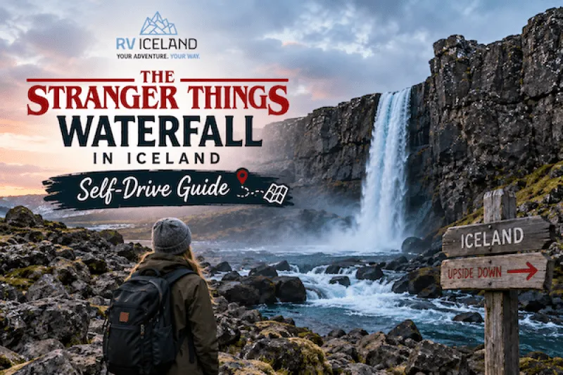 The Stranger Things Waterfall in Iceland