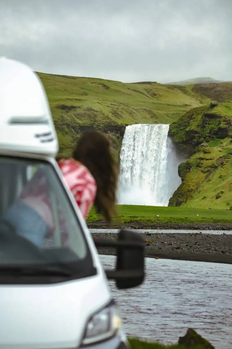 Enjoy Skógarfoss with RV