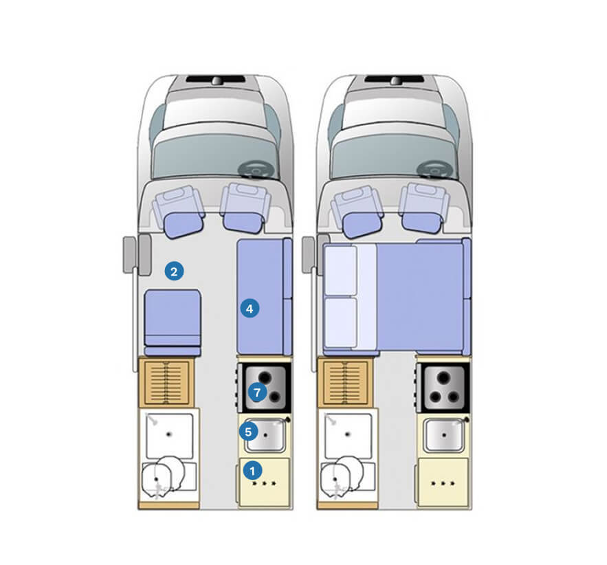 camper blue print