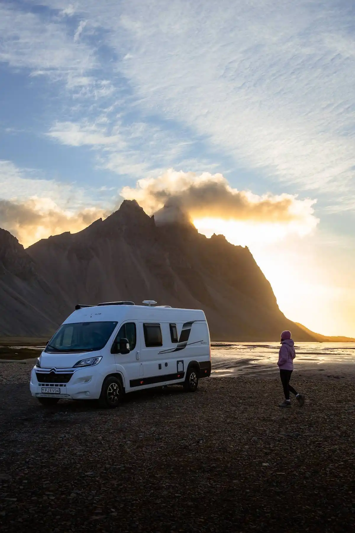 RV near mountain