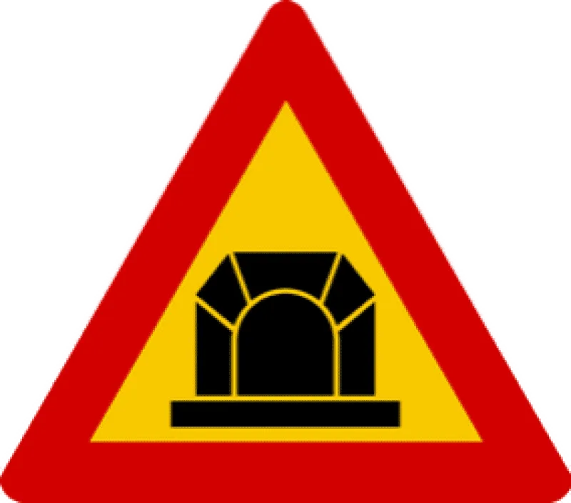 Tunnel sign in Iceland
