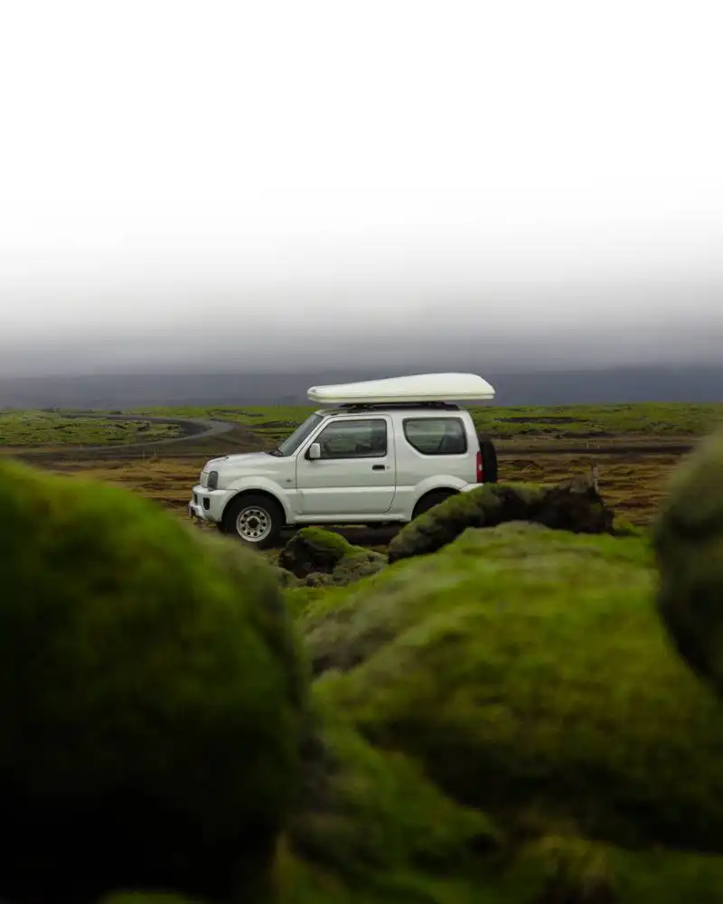 Suzuki Jimny with tent